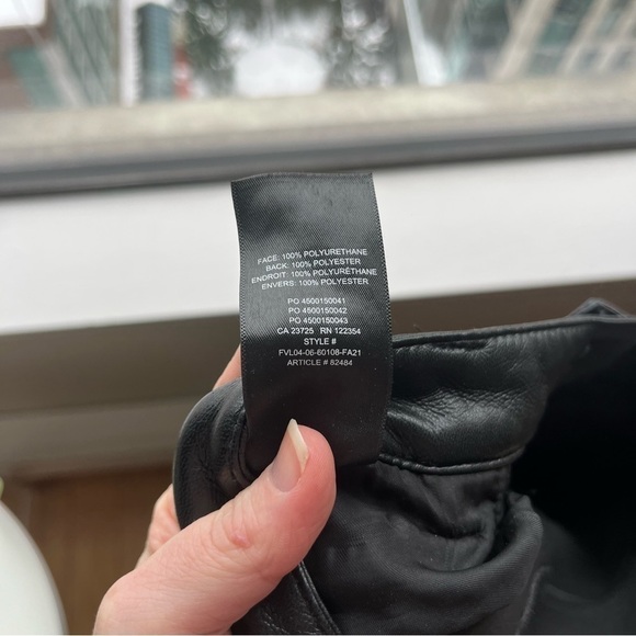 Aritizia Wilfred Melina Vegan Leather Black Pants - Picture 11 of 11